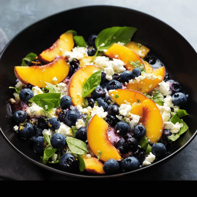 Blueberry Peach Feta Salad: The Ultimate Fresh Summer Salad You’ll Love