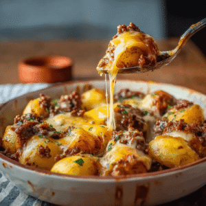 One-Pan Creamy Meat & Potato Skillet