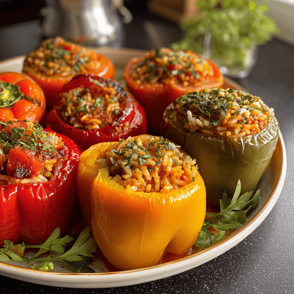 Irresistible 3-Ingredient Greek Stuffed Peppers Recipe
