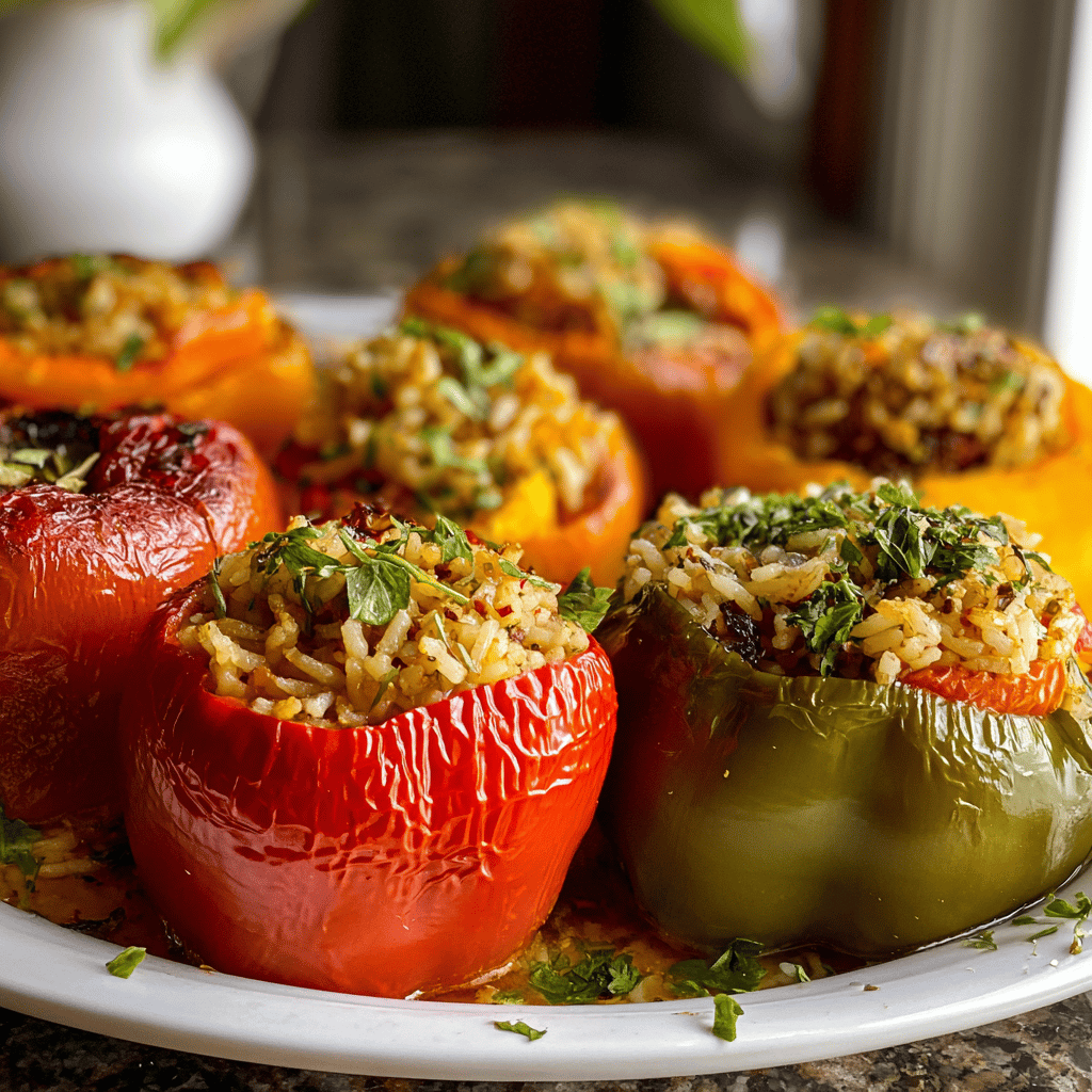 Irresistible 3-Ingredient Greek Stuffed Peppers Recipe