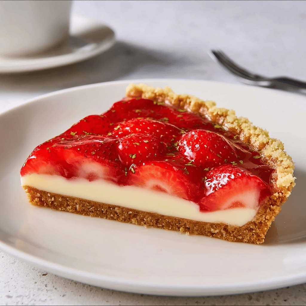 Easy Strawberry Buttermilk Pie