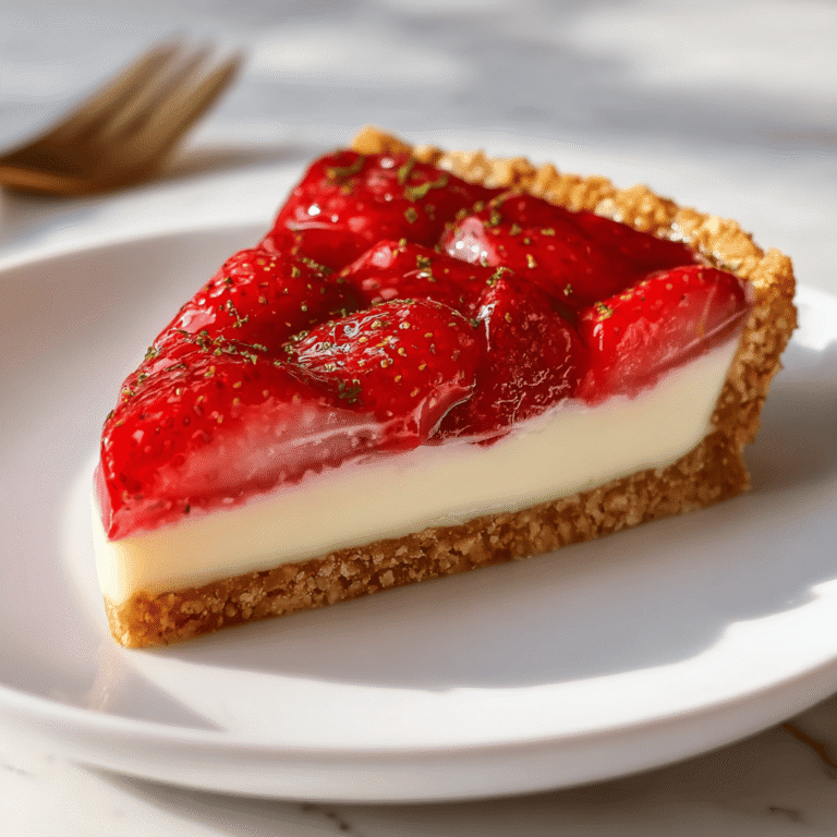 Easy Strawberry Buttermilk Pie