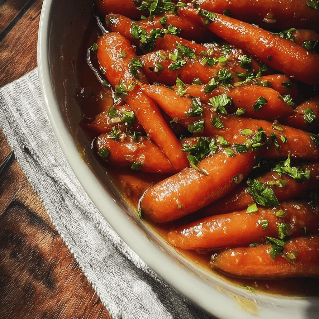 Honey Garlic Glazed Carrots