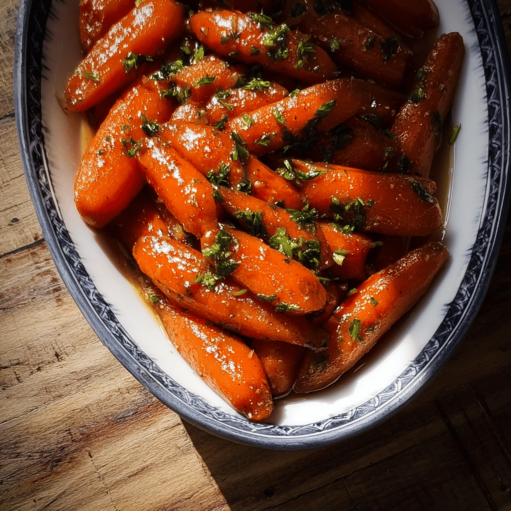 Honey Garlic Glazed Carrots