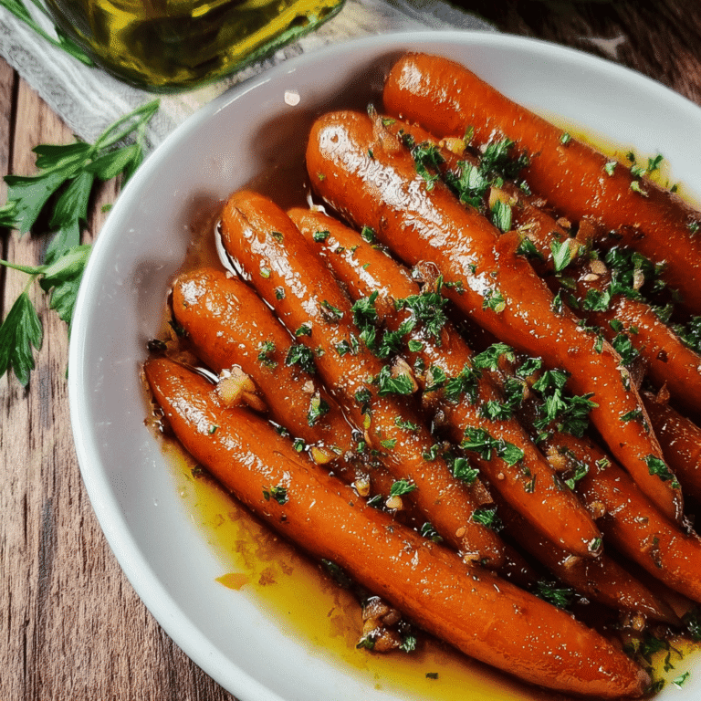 Honey Garlic Glazed Carrots