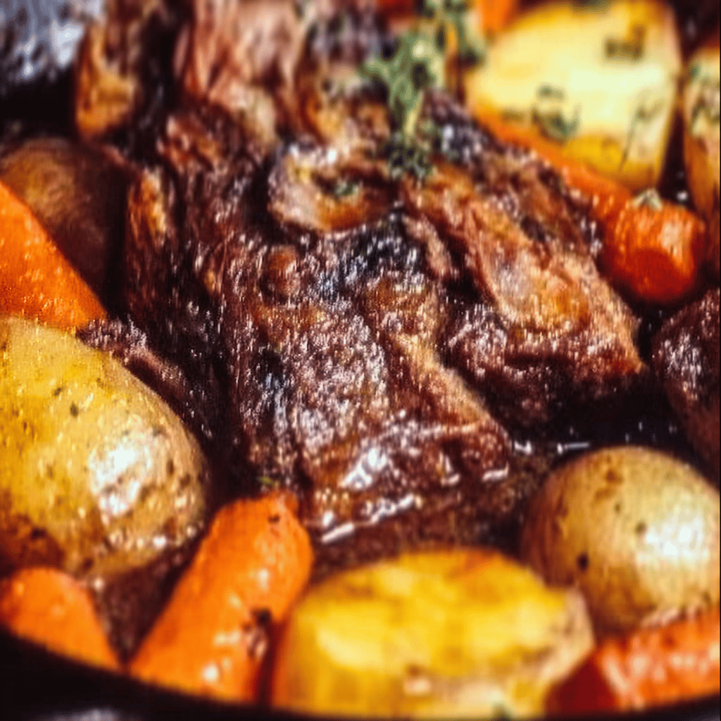 Roast Potatoes Carrots and Onions