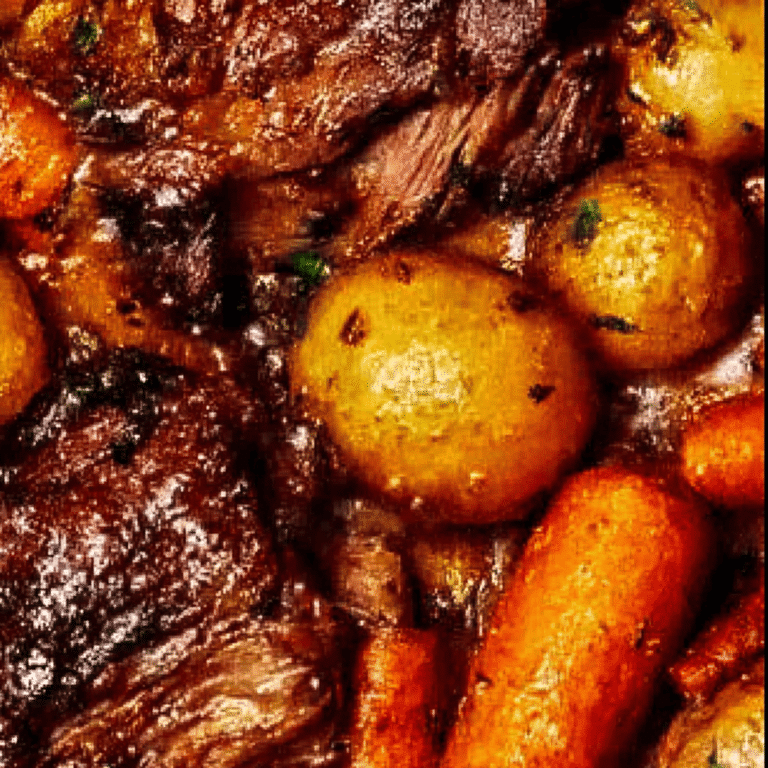 Roast Potatoes Carrots and Onions