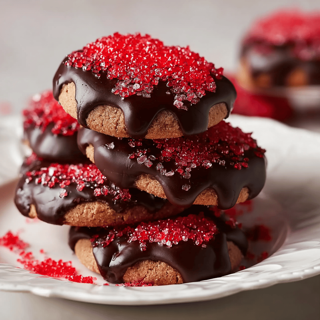 Chocolate Dipped Strawberry Cookies Recipe