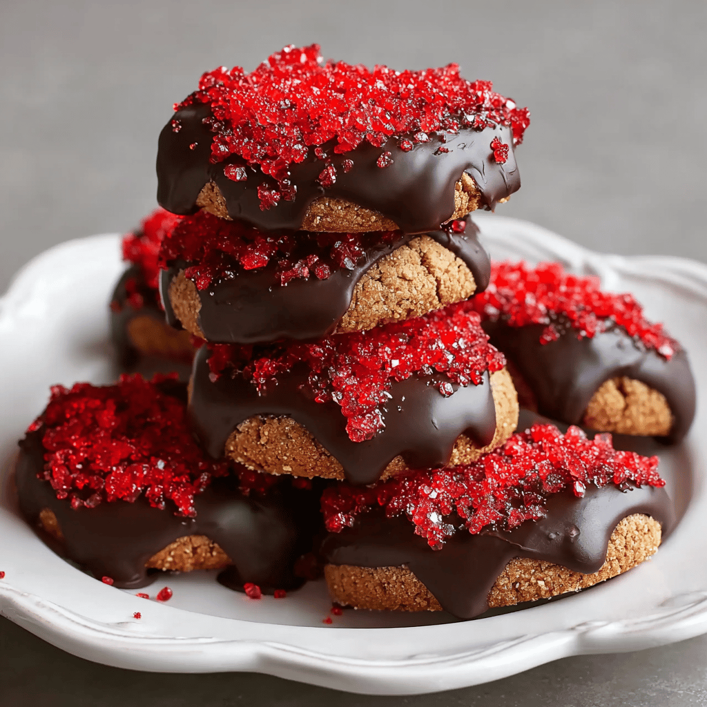 Chocolate Dipped Strawberry Cookies Recipe