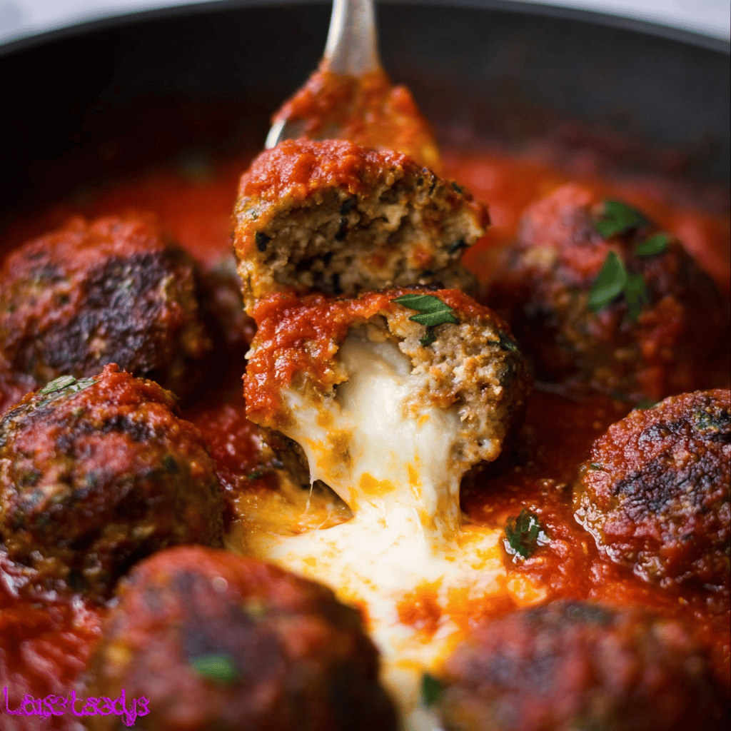 Stuffed Meatballs with Mozzarella Cheese