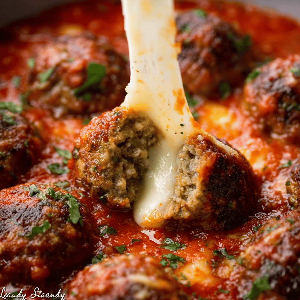 Stuffed Meatballs with Mozzarella Cheese