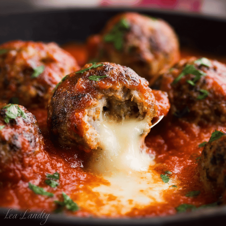 Stuffed Meatballs with Mozzarella Cheese