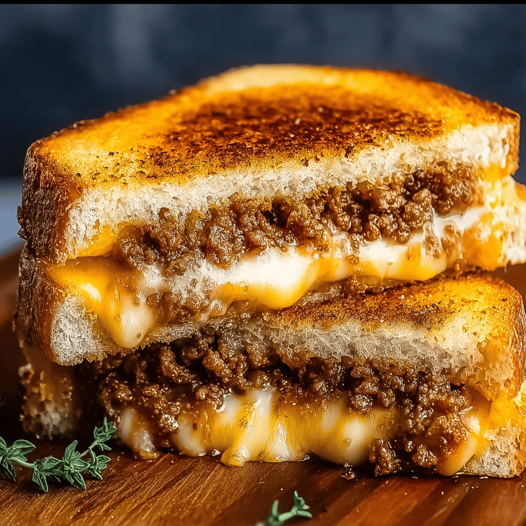 Ultimate Cheesy Ground Beef Melt