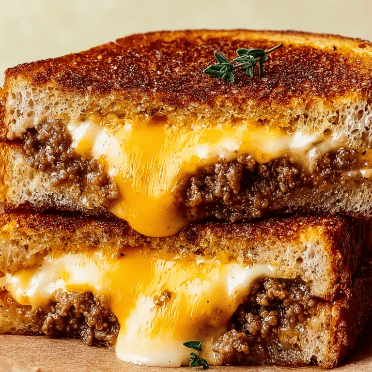 Ultimate Cheesy Ground Beef Melt
