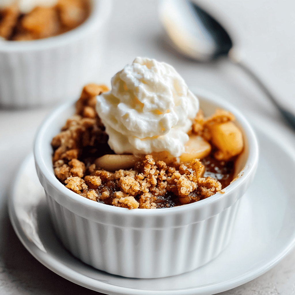 delightful autumn delicacies - Irresistible Apple Crumble in Small Ramekins Recipe