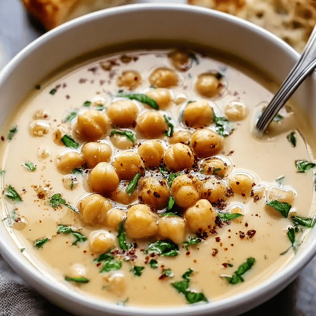 Easy Garlic Chickpea Soup Recipe – Comforting and Nutritious