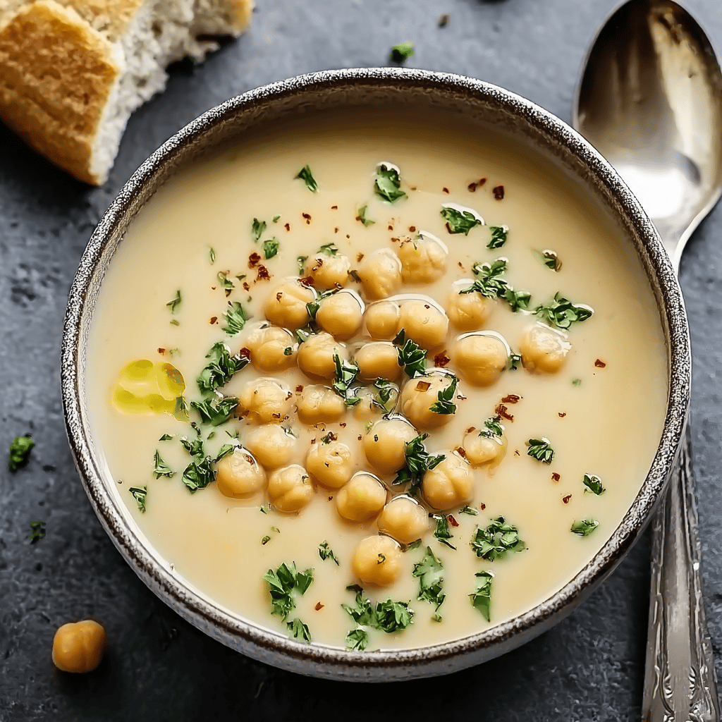 Easy Garlic Chickpea Soup Recipe – Comforting and Nutritious