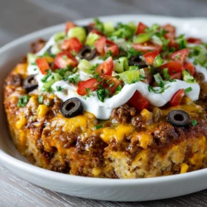 Delicious Crockpot Taco Casserole for Cozy Nights