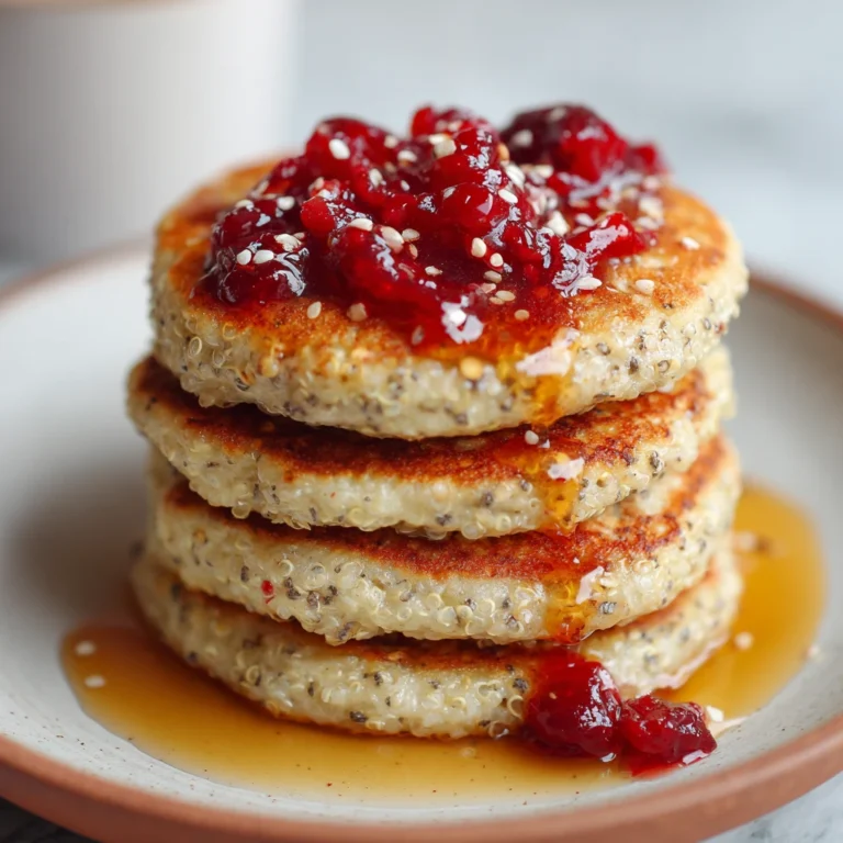 Fluffy Quinoa Pancakes Cranberry Vegan