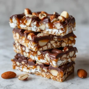 Four Ingredient Nougat Bars