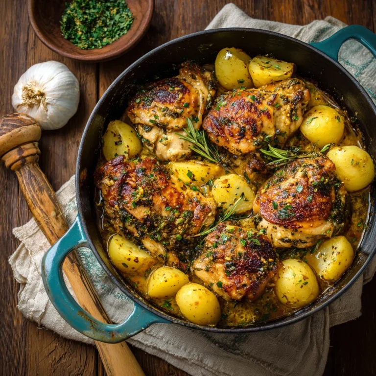 Garlicinfused Chicken Potatoes