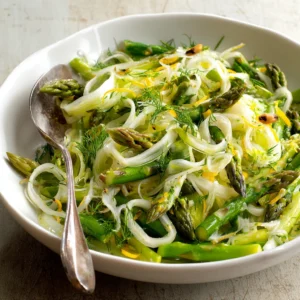 Shaved Asparagus Salad with Lemon Dressing