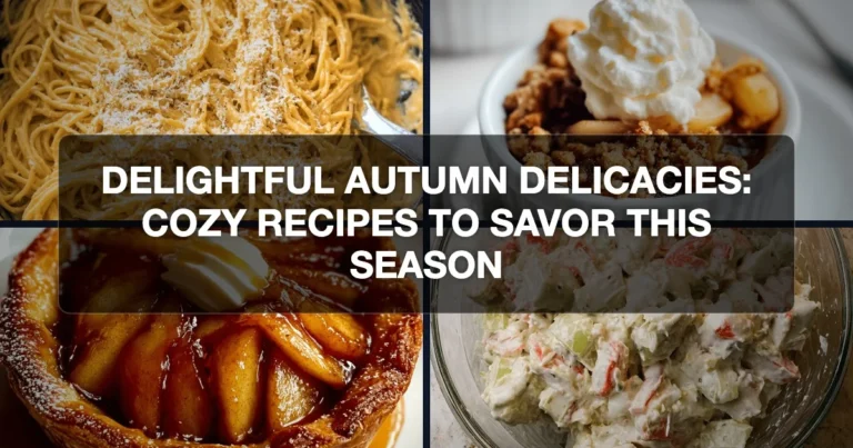 delightful autumn delicacies
