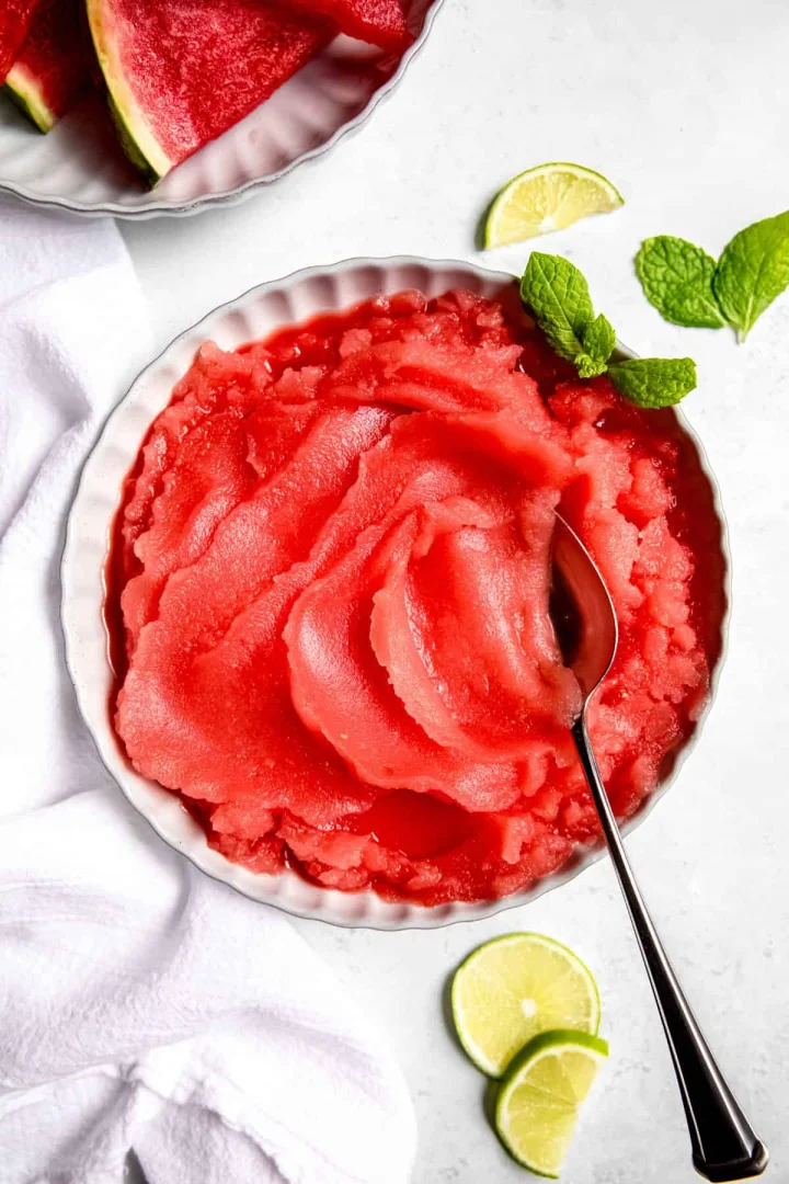 Homemade Watermelon Sorbet