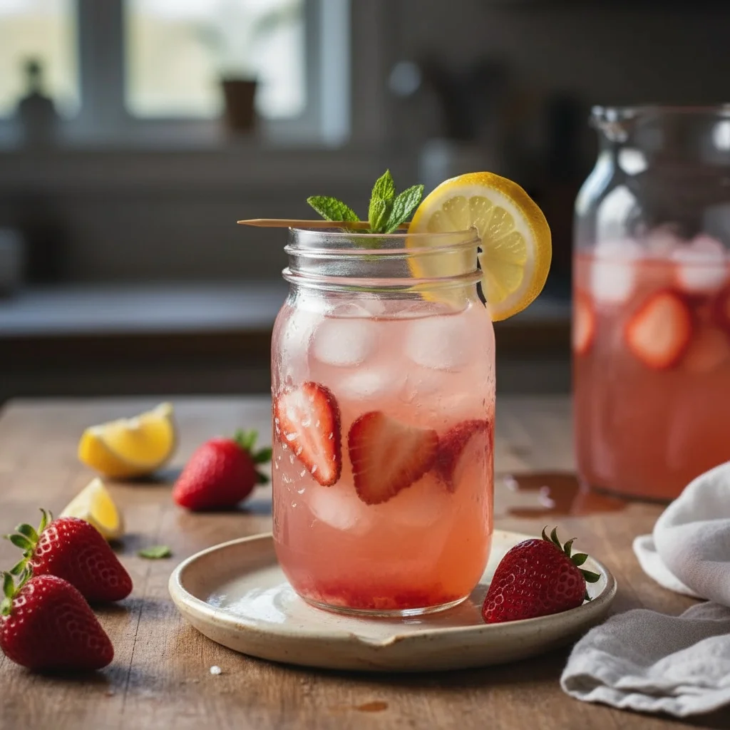 4 must-try summer treats - Pink Strawberry Lemonade with Aesthetic Summer Drink Style