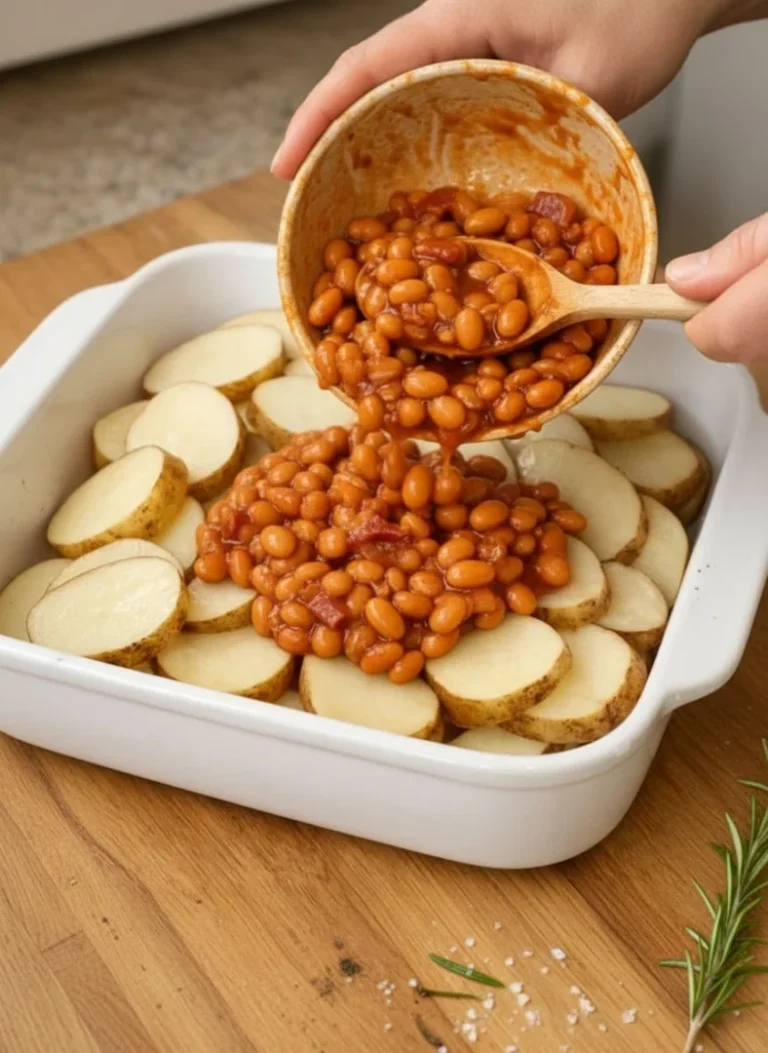 Baked Beans and Potatoes Casserole