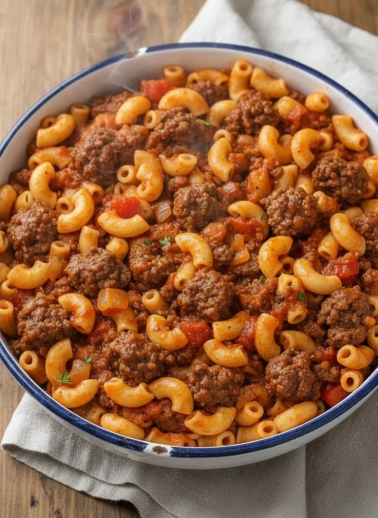 Beefy Macaroni Casserole